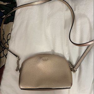 metallic lightly used kate spade purse